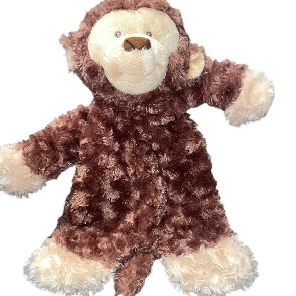 Baby Ganz Lovey Plush Flat A Pat Monkey Security Blanket Stuffed Animal 17” - Picture 6 of 13